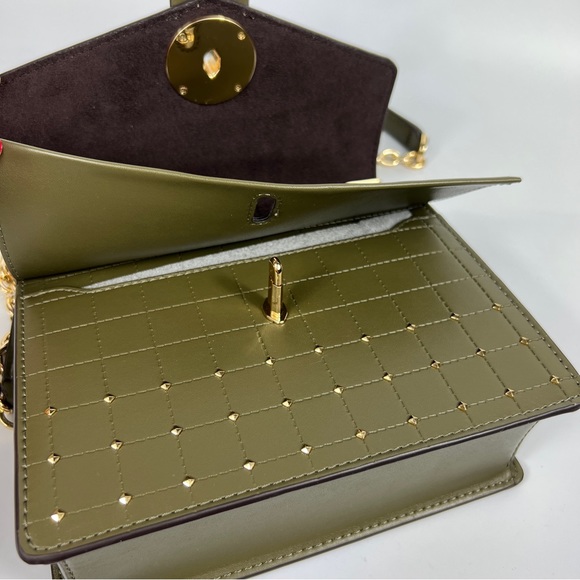 Michael Kors Olive Green Convertible Crossbody Shoulder Chain Bag NWT - Picture 6 of 14